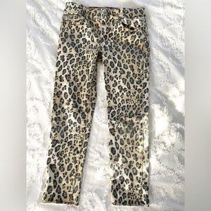 Gap Kids Size 7 Leopard Print Skinny Jeans